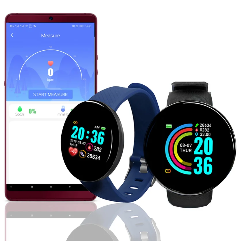 

skmei D18 119plus hot selling reloj inteligente smart watch cheap waterproof popular style Android smart watch fitness watch