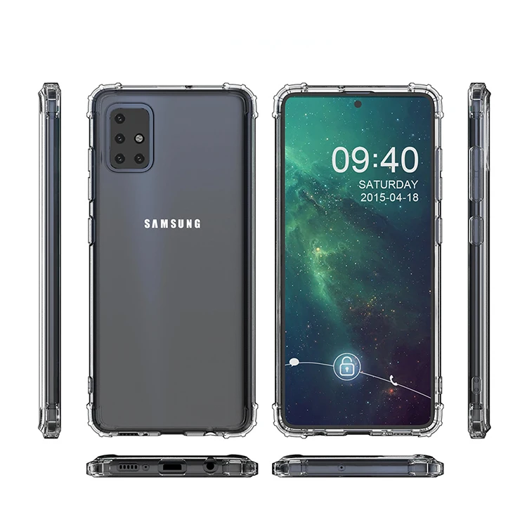 

2020 New Phone Case for Samsung Galaxy A51, Shockproof 4 Corner Bumper Case