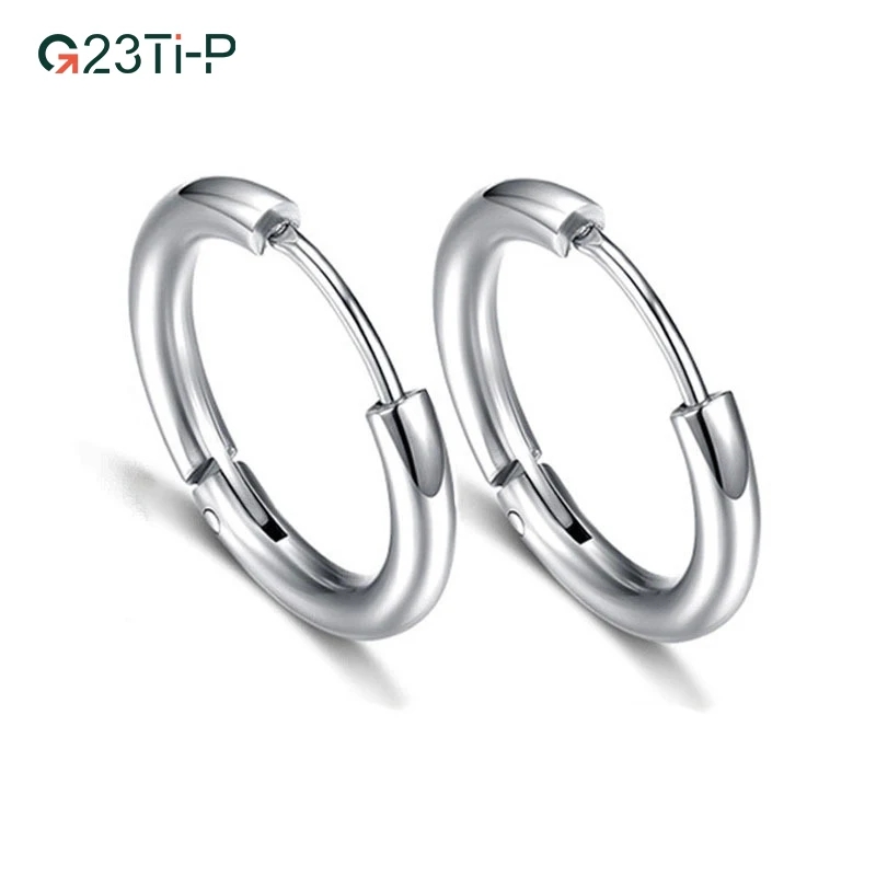 

G23 Titanium Septum Clicker Nose Ear Tragus Hinged Segment Ring hypoallergenic Nose Rings, Custom