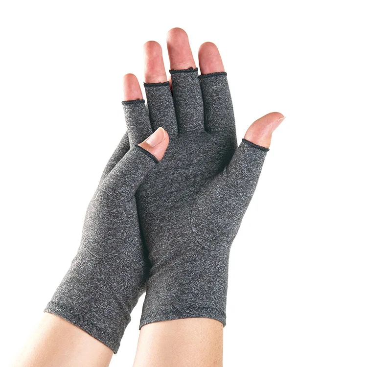 

Sport Yoga Handguard Cycling Bicycle Half Finger Fingerless Mittens, Grey