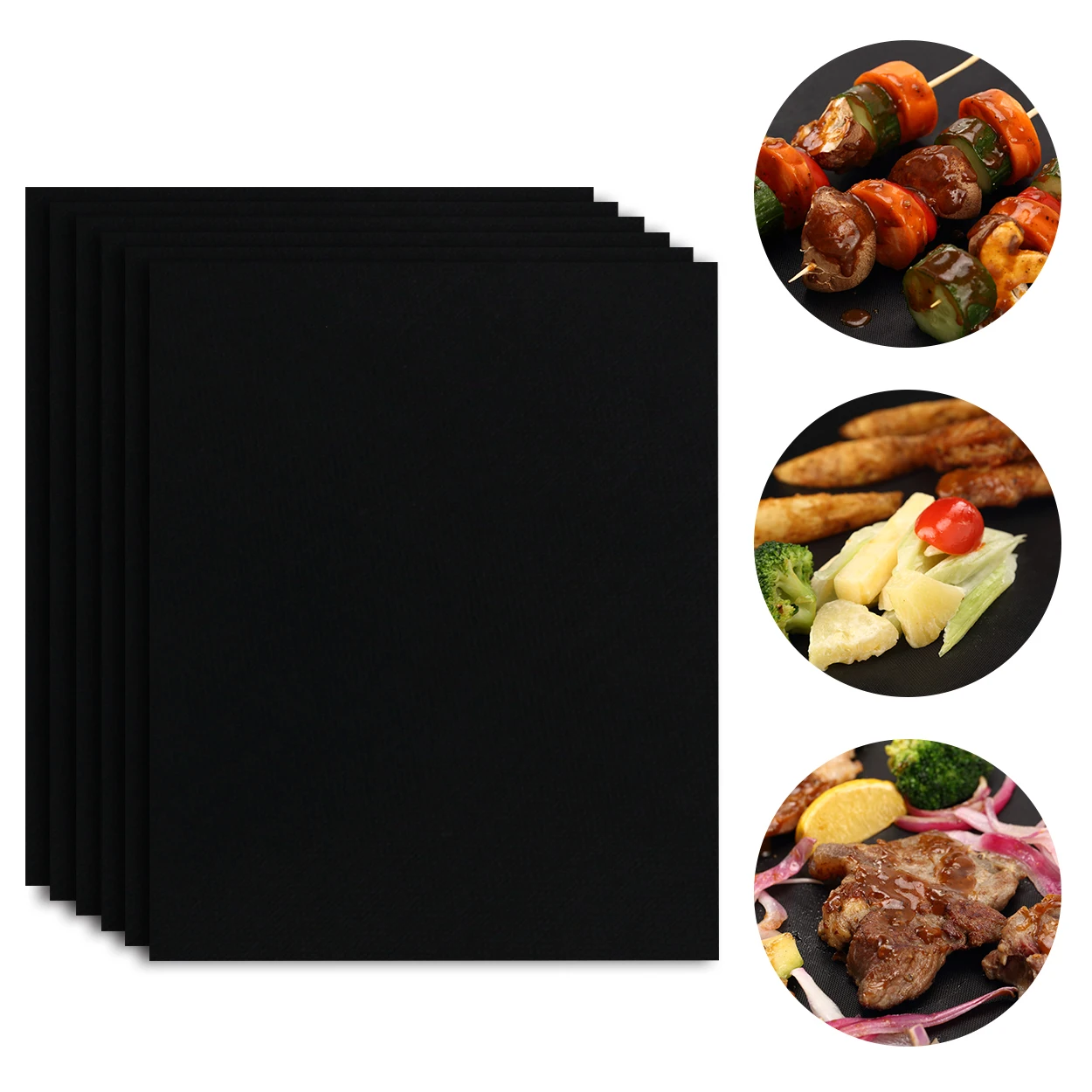 

Dongjian Customized Griller Non-Stick Grill Mats, Black/copper