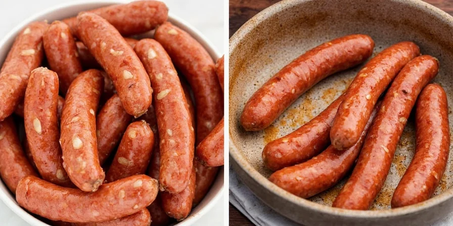 Classic sausage on grill