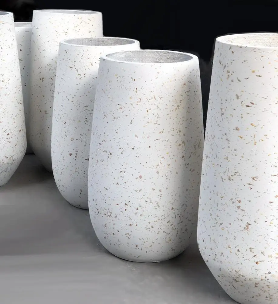 Fiber Cement Terrazzo Pots Ceramics Flower Pots Buy Polished Fiber