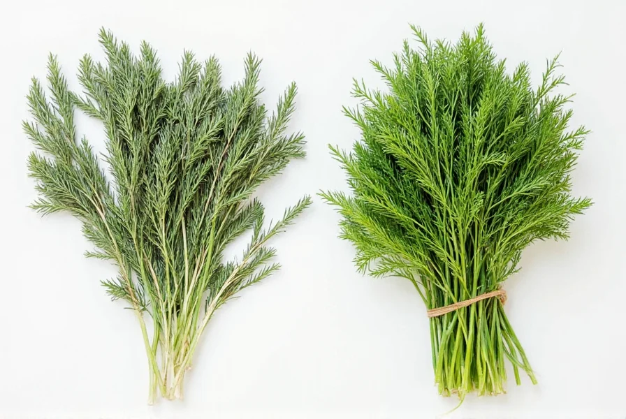 Conversion chart showing dried dill to fresh dill measurements
