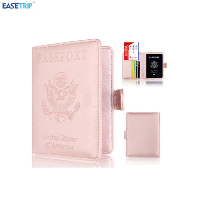 PU Ticket   Credit Card Holder ID  Case Travel Passport Cover  Faux Leather 