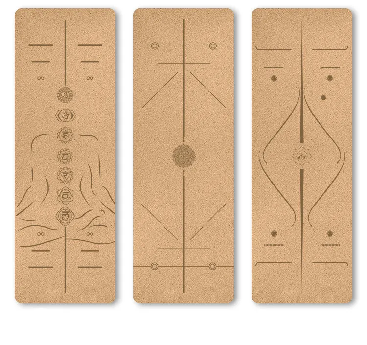 

Custom Design TPE gym Mat Eco Friendly Yoga Mat Durable Cork Yoga Mat, Customized color