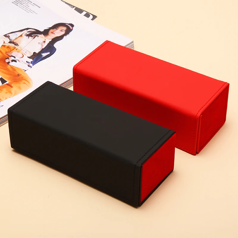 

Custom Logo Compression Resistant Folding Fashion Leather Glasses Case