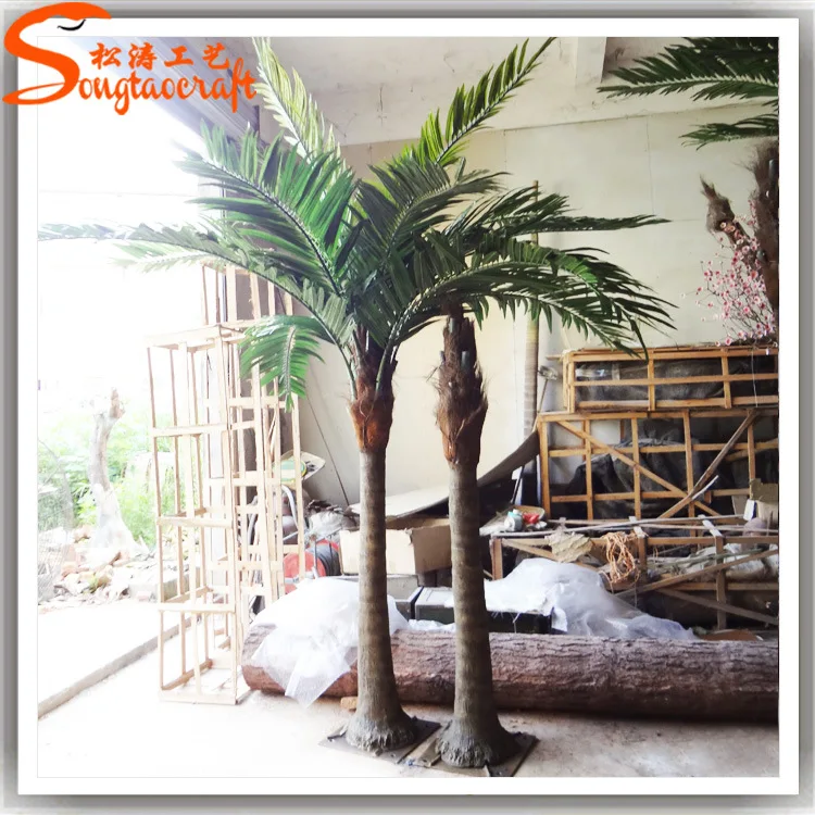 

New product Indoor 2M 3.5M Artificial Mini Palm Tree For Home Decor Sale, Green