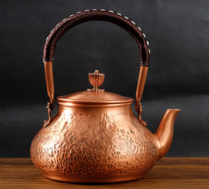 red copper kettle