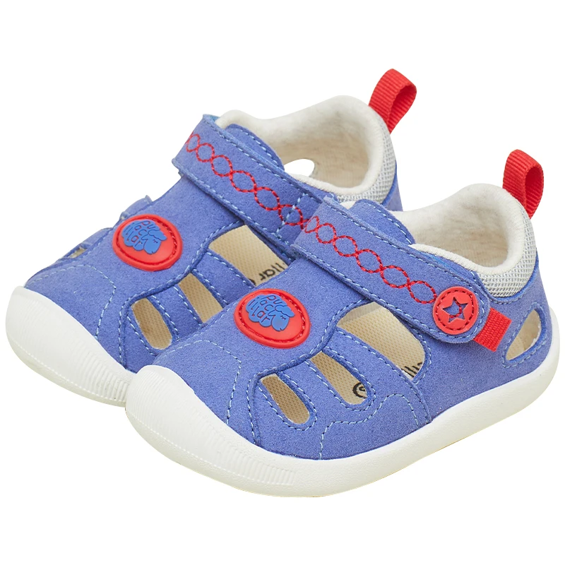 

2020 New Sweet flat Sandals shoes Breathable Shallow Boat Shoe 6-18 month Age, Blue,pink