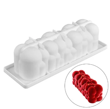 

Nonstick Baking Pan Cloud Silicone Cake Mold Pan For Baking Dessert Bubble Shape Mousse Ice Decorating Mold, White