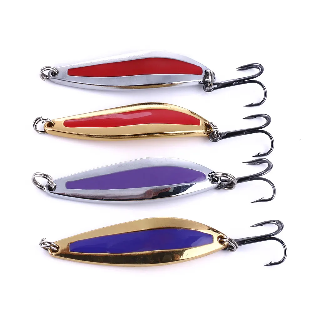 

5.5cm/11.6g metal fishing spoon lures Hard Spinner fishing silver spoon lure, 4 colour available/unpainted/customized