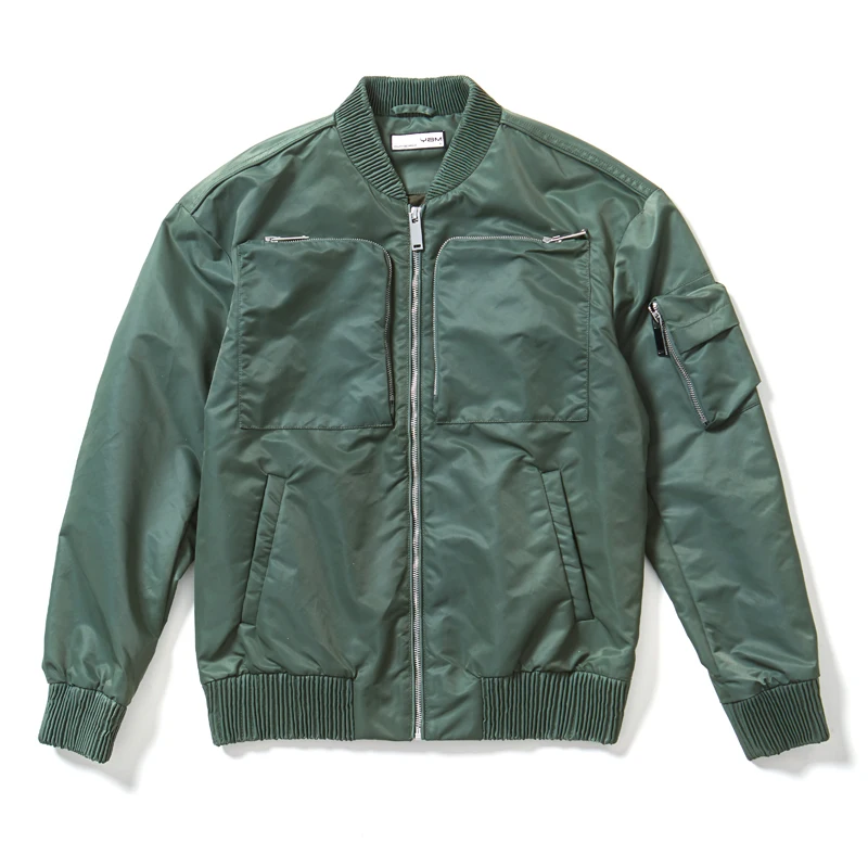 

New design men's jackets coats Mens Casual Winter Bomber Slim Warm Thick Waterproof Jacket, Green