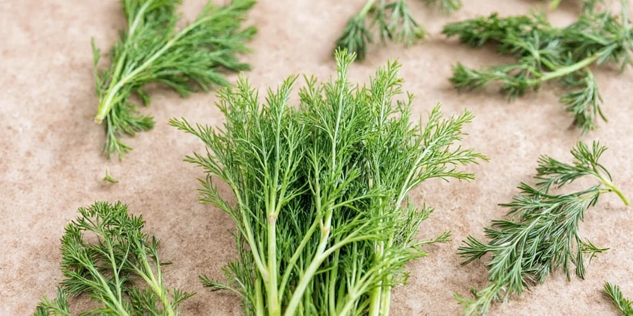 Close-up of pickles seasoned with dill weed