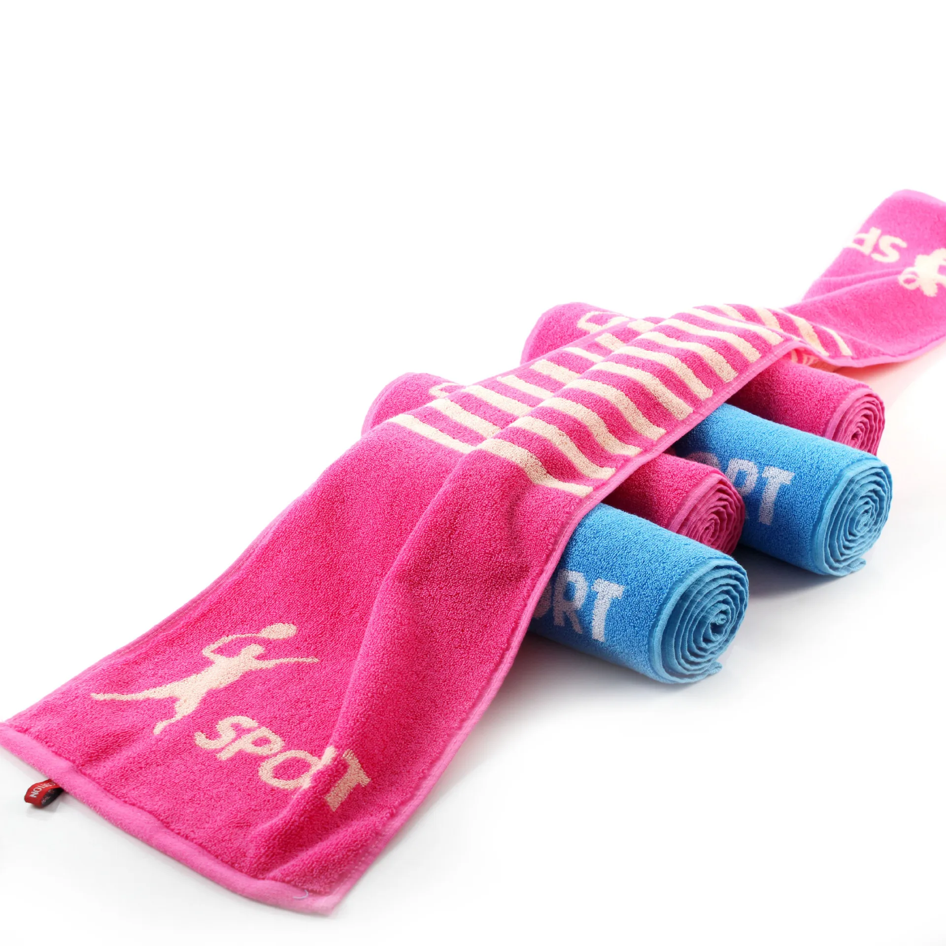 
Wholesale Absorbent And Soft Yarn Dyed Jacquard Terry Cotton Sports GYM Towel 