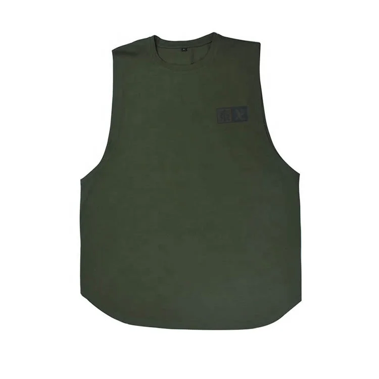 

Breathable Polyester Long Men Sport Tank Top Fitness Gym