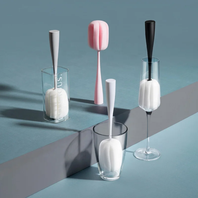 

Long-handled cup brush, sponge, cup and bottle cleaning brush