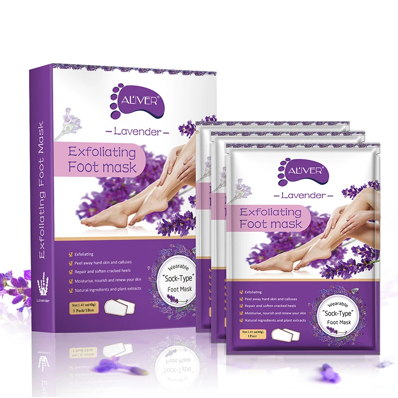 

Drop Shipping ALIVER Foot peeling Moisturizing Natural Exfoliating Foot Mask Cream 3pair/box