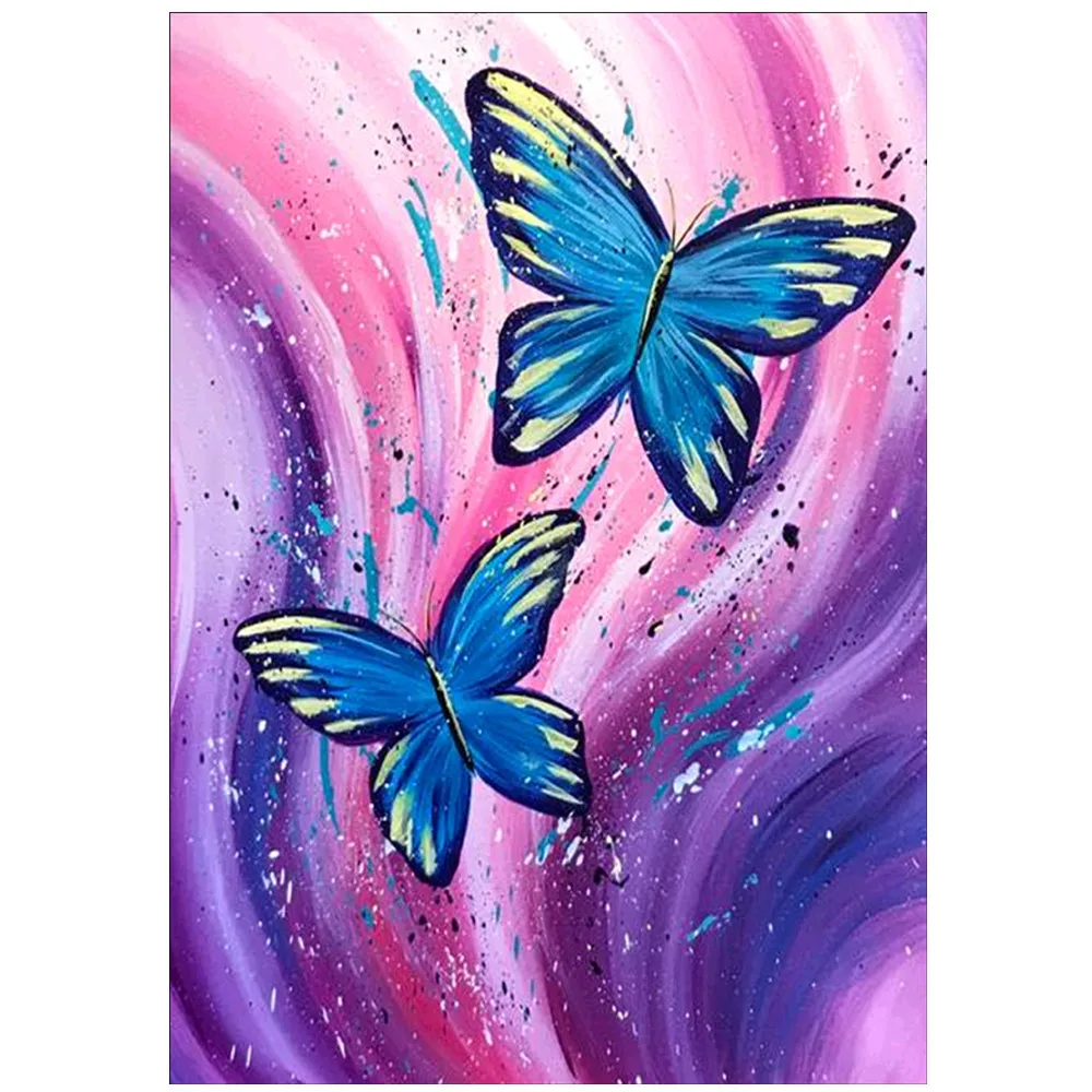 

5D Diamond Painting Butterfly Text Art DIY Round Full Diamond Mosaic Set Crafts Valentine's Day Gift