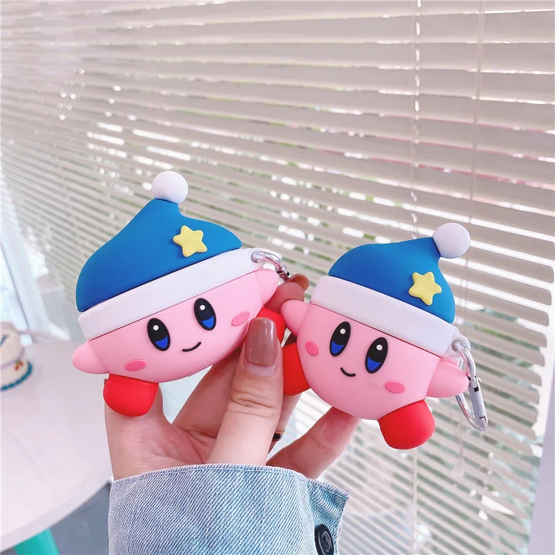 

Cute cartoon nightcap new Christmas hat convenient opening and closing silicone earphone protective case for airpods 1 2 for pro