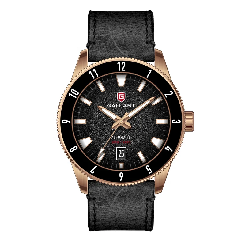 

Kickstarter oem watch manufacturer Cusn8 bronze watch custom superluminova bgw dial ceramic bezel mechanical bronze diver watch, Customer's color