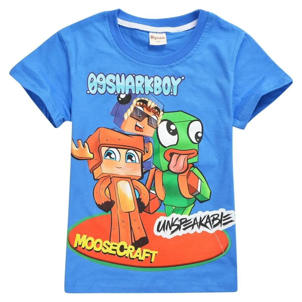 

2021 hot sale Unspeakable Moosecraft printed youth t shirt stock no moq printed boy's cotton t shirt supplier from China, All colors from pantone