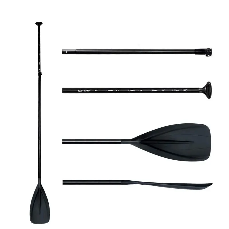 

3 Piece Carbon Fiber Adjustable Performance Stand UP Paddle for Stand Up Board, Black