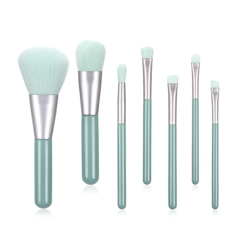 

New Design low MOQ ZNYBEAUTY wholesale 7pcs makeup brush set with 5colors luxury highend custom private label