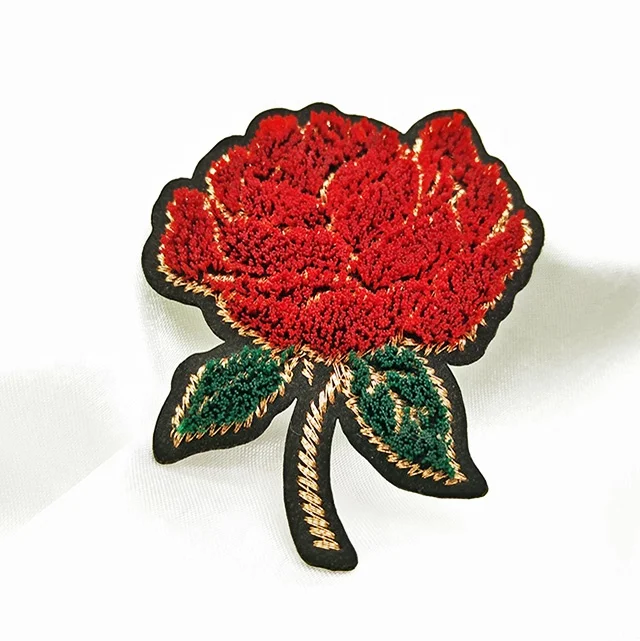 

Manufacturer from China embroidery patches for clothing embroidery flower patch, Pantone color