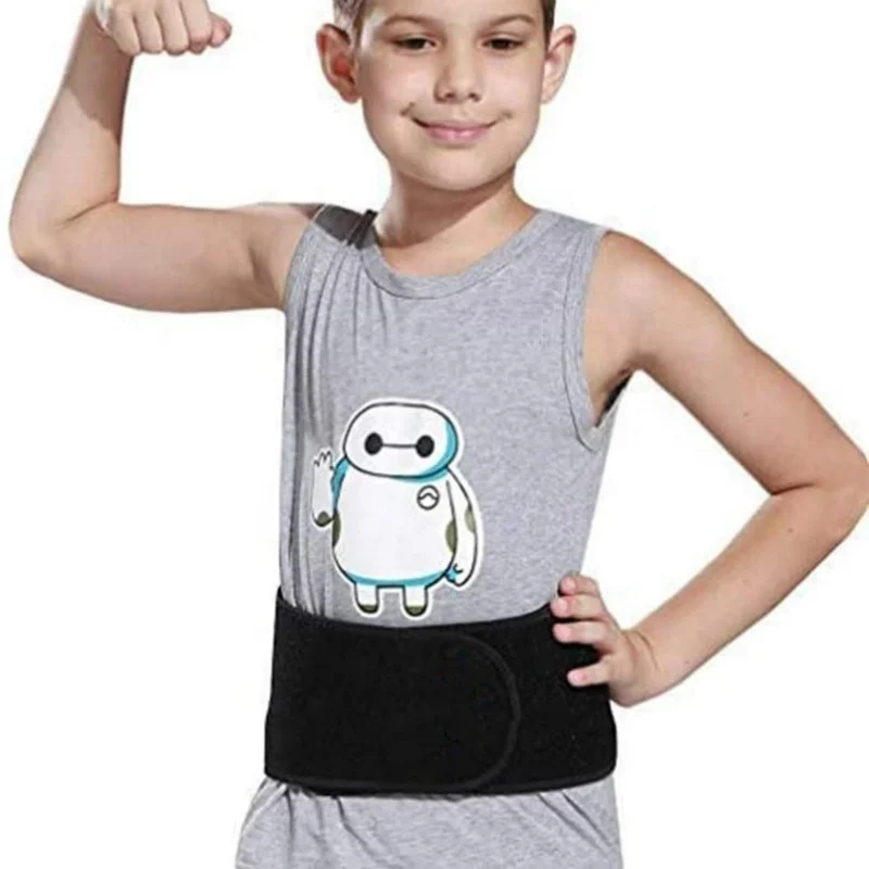 

Adjustable Waist Belt Brace Support for Kids Children Dance Yoga Volleyball Basketball, Black,blue,gray,pink,rose red