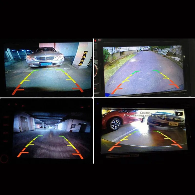 
ccd hd waterproof gps navigation mini reverse car parking 180 degree rear view camera system with led 