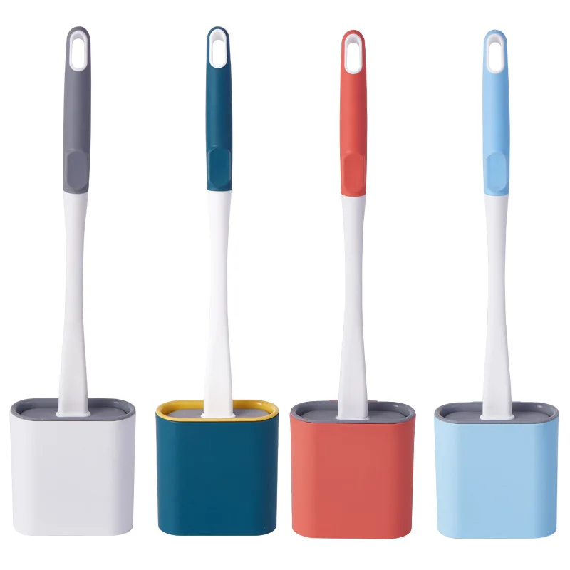 

Custom Logo Bathroom Accessaries Sustainable Home Clean TPR Toilet Brush, 4 color