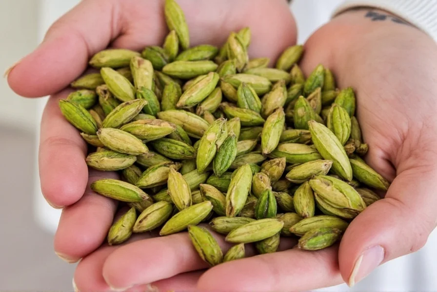 Chart comparing cardamom pod vs ground quality