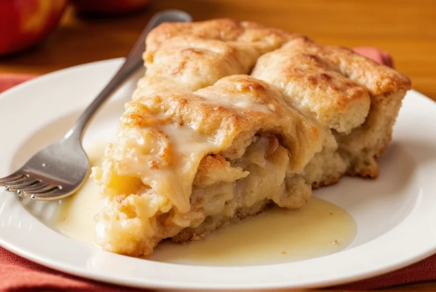 Step-by-step process of making apple pie from cinnamon rolls showing unrolled cinnamon rolls forming crust base with sliced apples layered on top