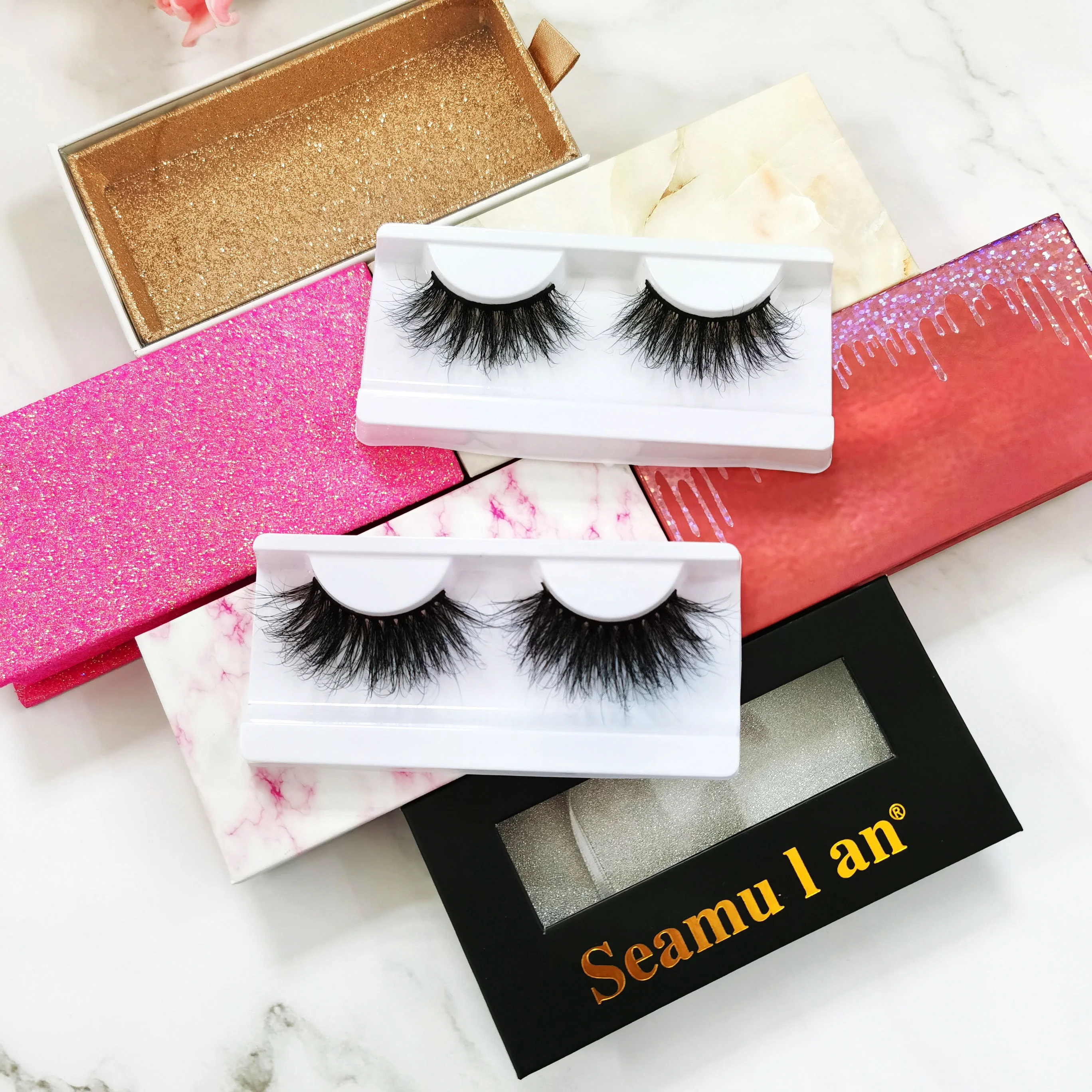 

3D mink eyelashes private label wholesale custom lashes packaging mink lashes