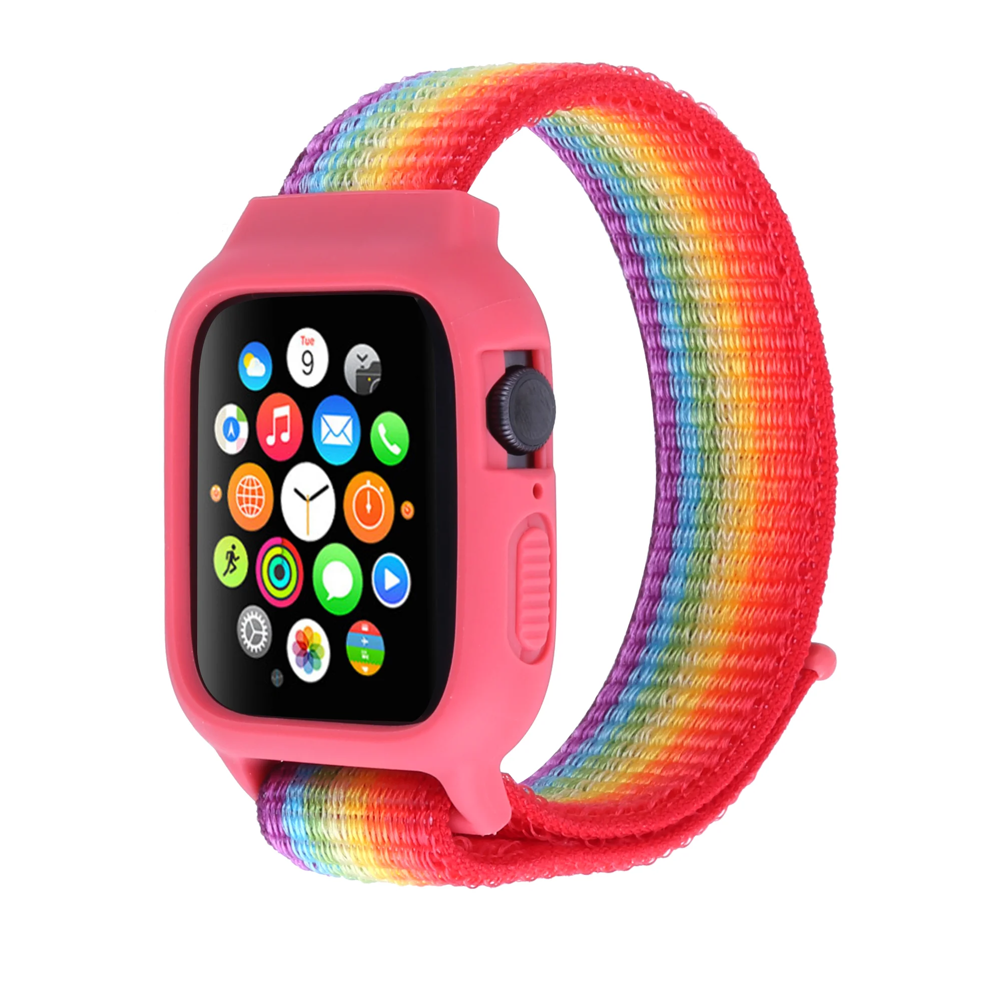 

Leyi nylon material weaving watch mesh band for apple braided adjustable braided designer Straps OEM/ODM, Optional