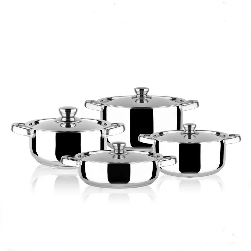 

MSF-3997 8pcs Stainless steel cookware set with induction compatible