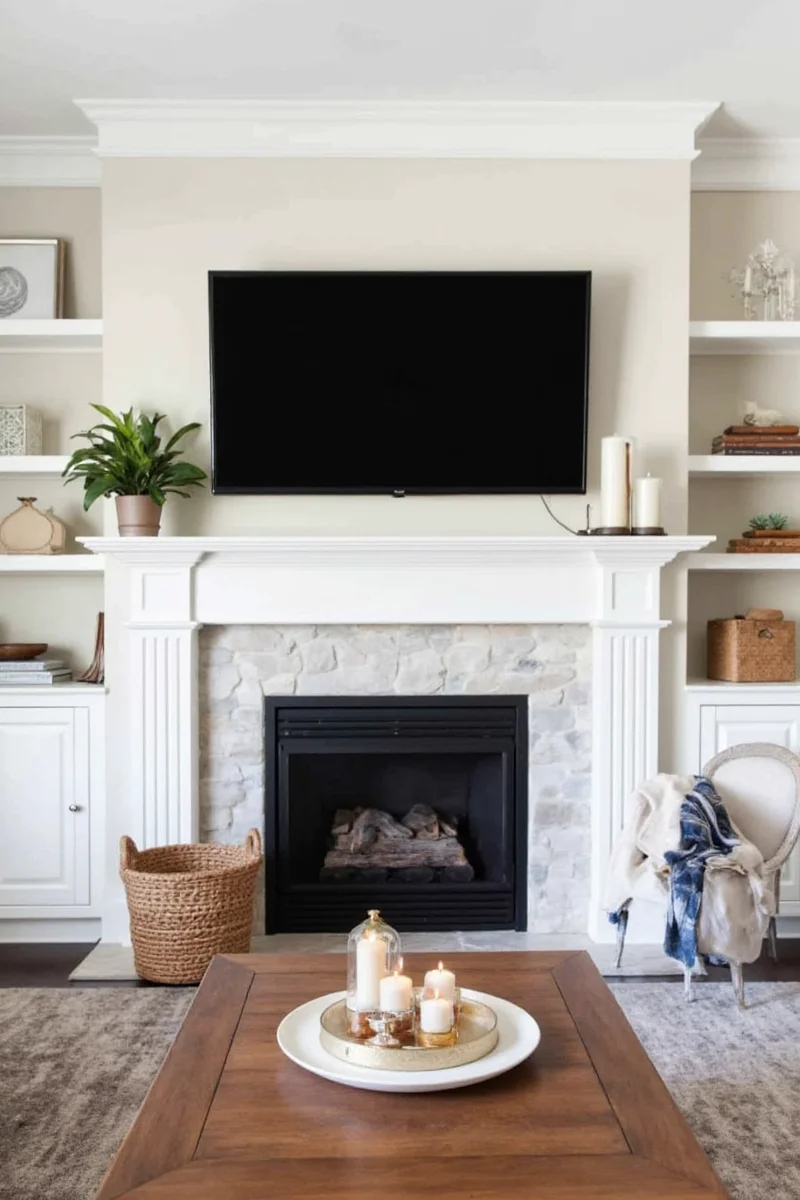 10 family friendly tv above fireplace ideas that ll wow your living room without breaking the bank