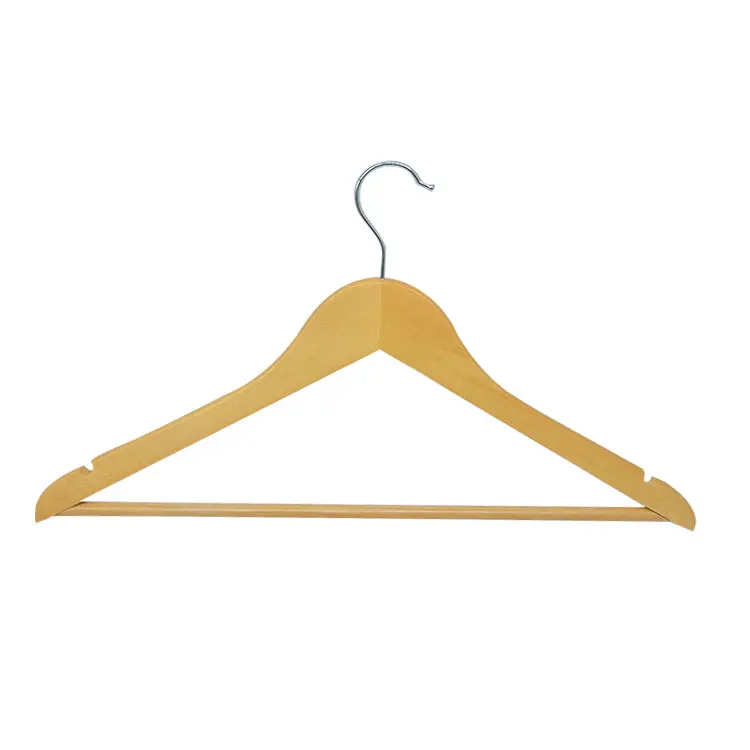 

Inspring Wood Suit Hangers For Clothes Premium Quality Wooden Coat Hangers With Logo Strong And Durable Suit Hangers Natural