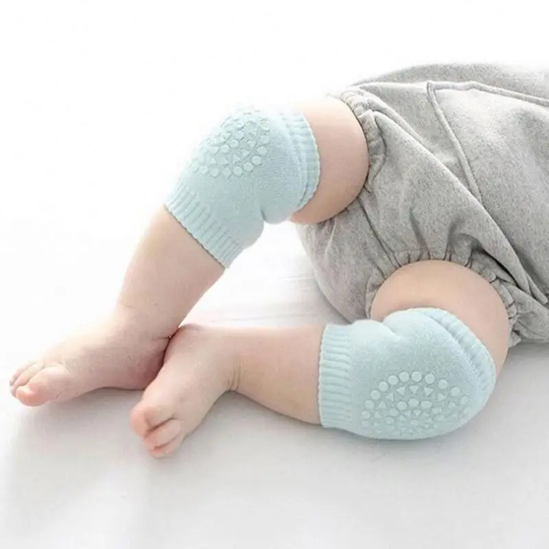 

Anti-Slip Knitting knee high baby socks baby Crawling Safety Protector baby knee pads for Crawling, Black,blue,grey,pink etc