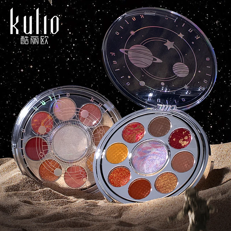 

Wholesale Makeup Eyeshadow Palette 9 colors Eyeshadow Palette Private Label Glitter Custom Eye Shadow Palette OEM, Total 9 colors