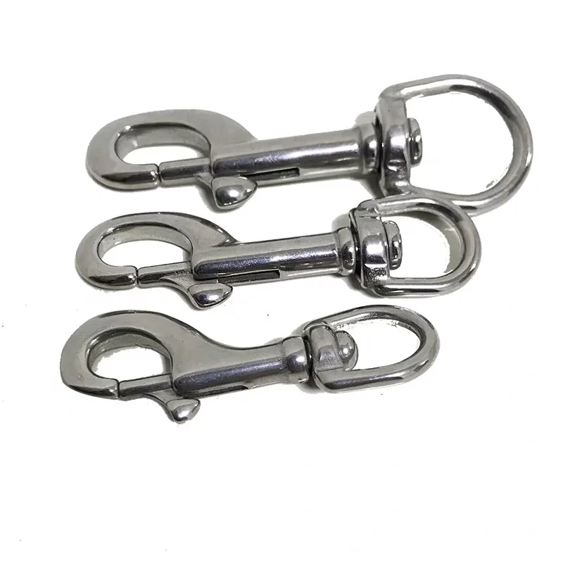 Stainless Steel Swivel Eye Bolt Snap Hook Keyring Trigger Snap Hook 1/2