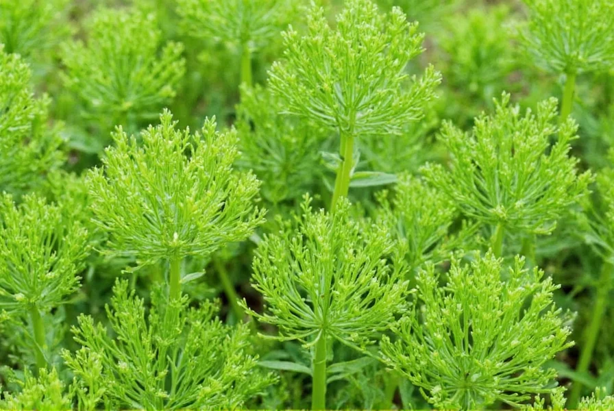 Close-up of fennel seeds being sown in garden soil with proper spacing and depth