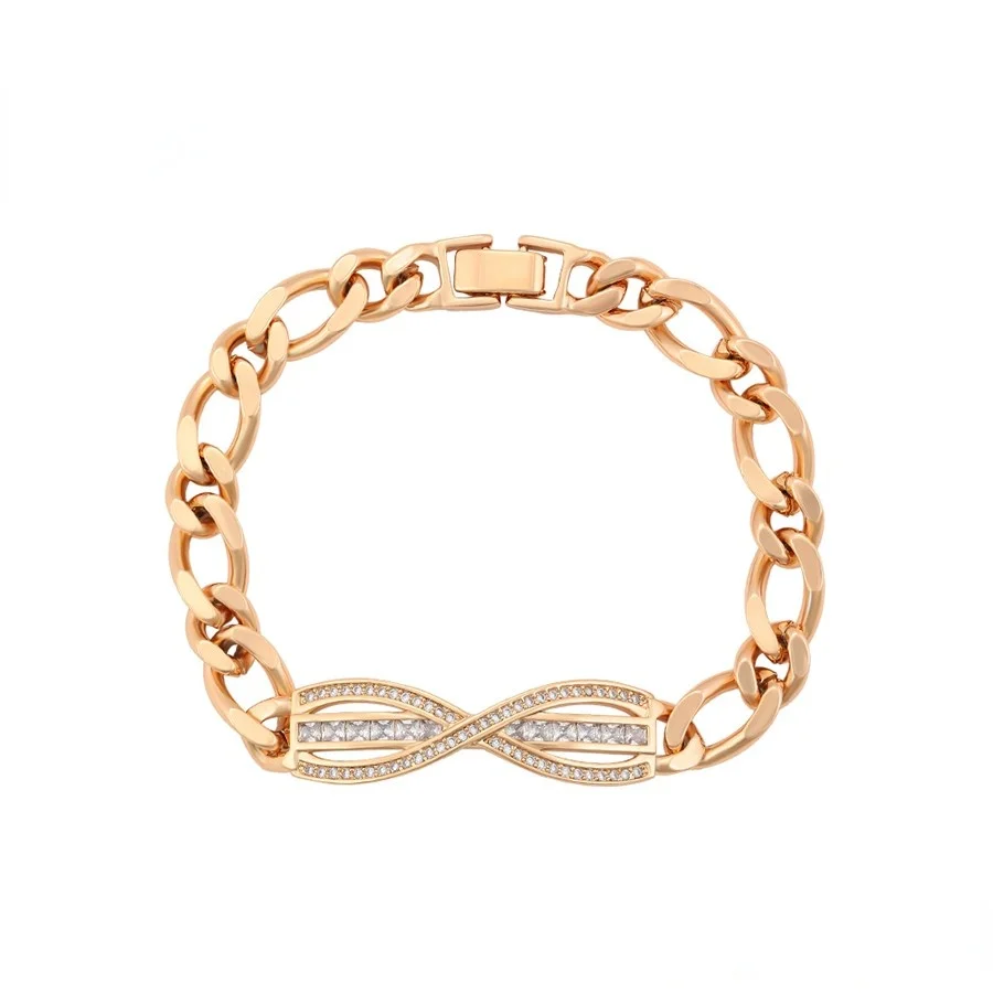 

A00859154 Xuping jewelry new fashion 18K gold high sense of temperament butterfly set diamond chain bracelet