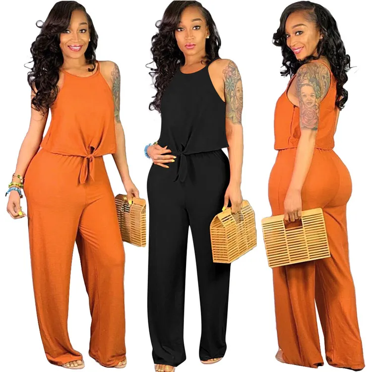 New Style Solid Color Fashion Two Piece Set Women Clothing Jumpsuits ...