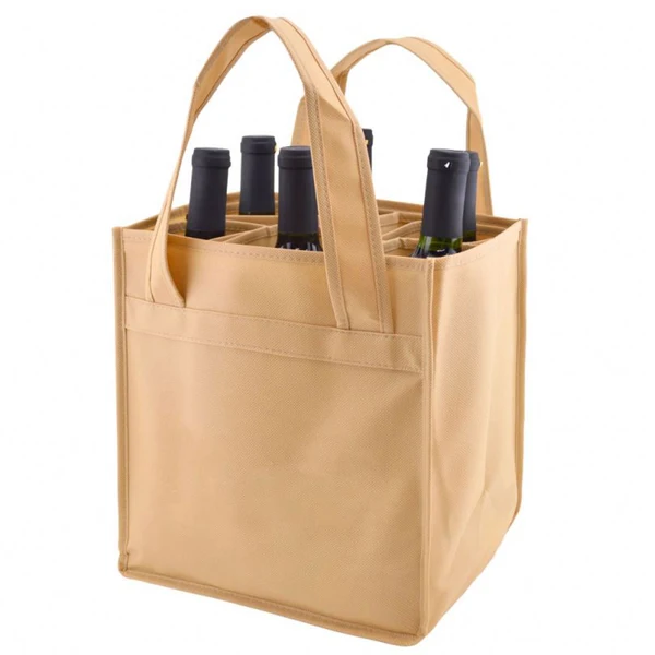 

Wholesale customized six bottles non-woven wine bag