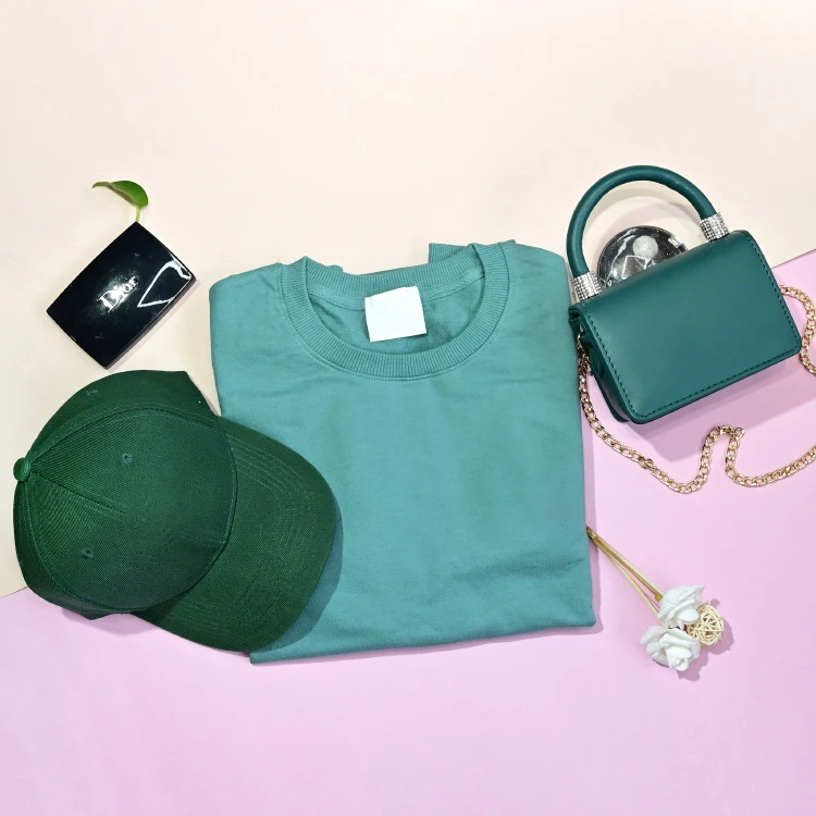 

2021 blooming gradient color all-match fashion trend messenger bag handbag bag and hat clothes three-piece suit, Customizable