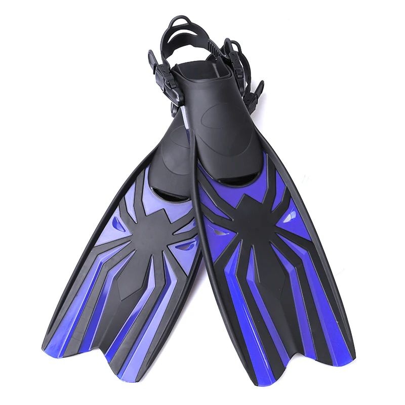 

Custom Underwater spearfishing foot pockets professional adult TPR open heel long free diving fins