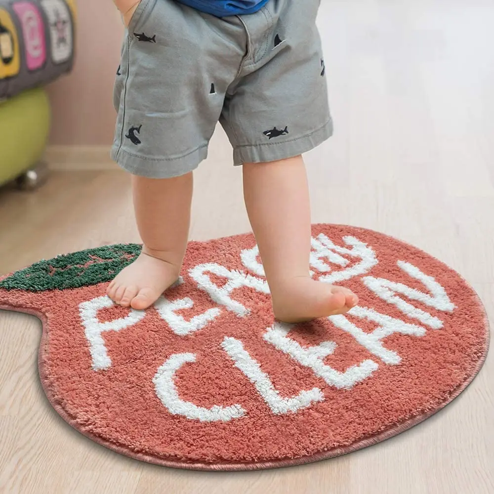

Home custom shape washable anti slip cartoon funny bath mat, Multi-color, customize