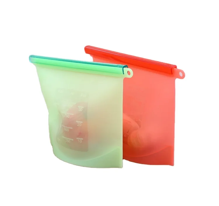 

Silicone Bag Vacuum Sealing Bag For Food Storage Bag Refrigerator Food 1000ml